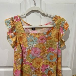 SHEIN floral print top
